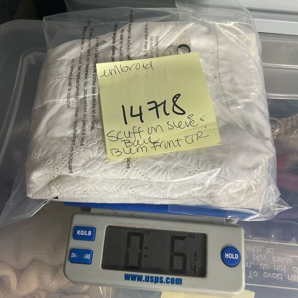 Chloe Cotton Embroidered Button Down Shirt White Long Sleeve Top Size 46 14 US - Picture 8 of 11